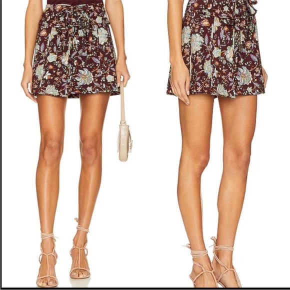 Ulla Johnson Dimi Silk Mini Skirt Heliotrope size 8 - Picture 2 of 10